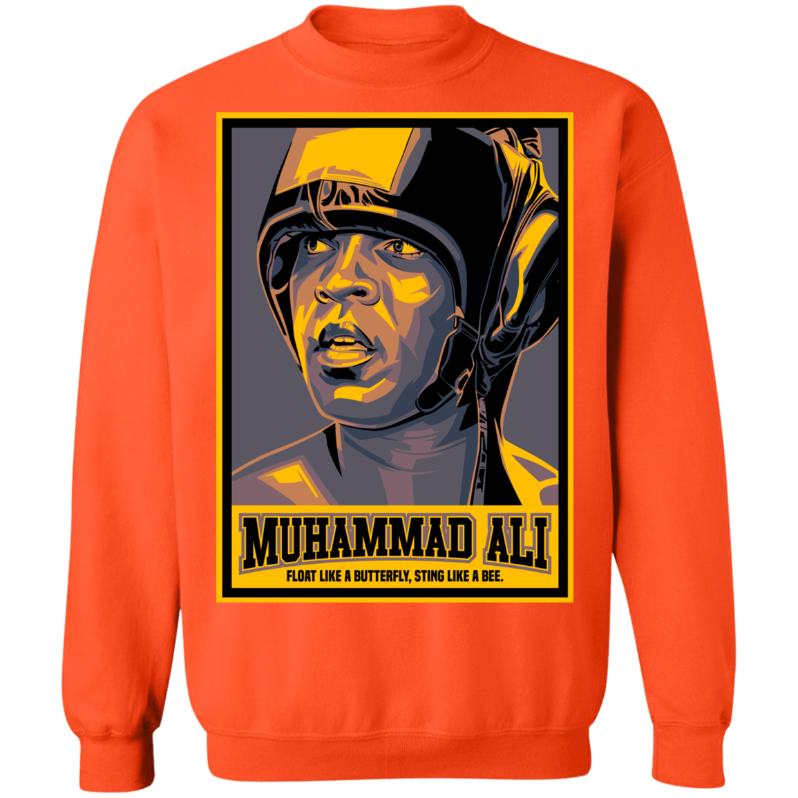 "FLOAT LIKE A BUTTERFLY" Crewneck Pullover Sweatshirt  8 oz.