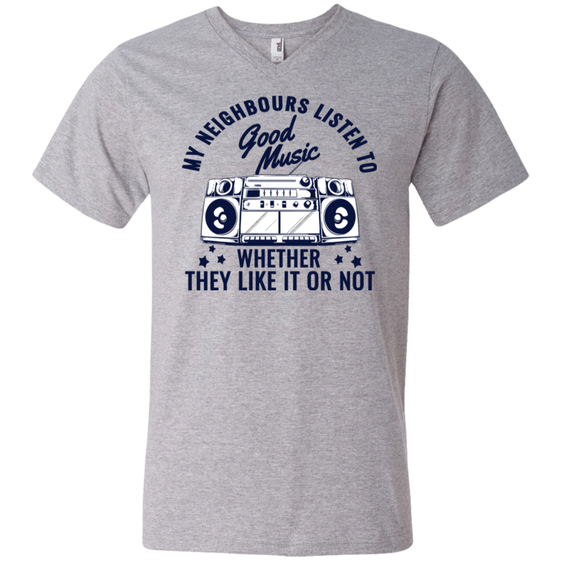 "THEY LIKE IT OR NOT" Men's Printed V-Neck T-Shirt