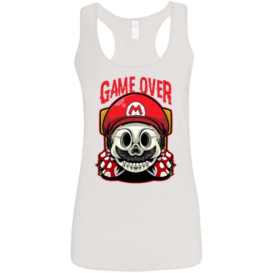 "GAME OVER" Ladies' Softstyle Racerback Tank