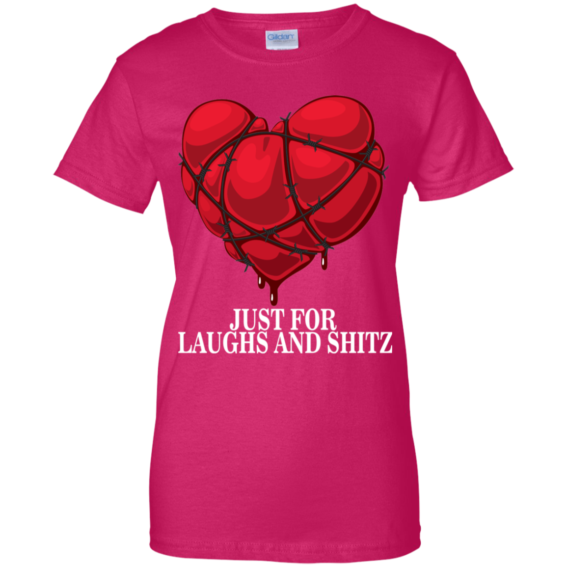 "MY BLOODY HEART Ladies' 100% Cotton T-Shirt