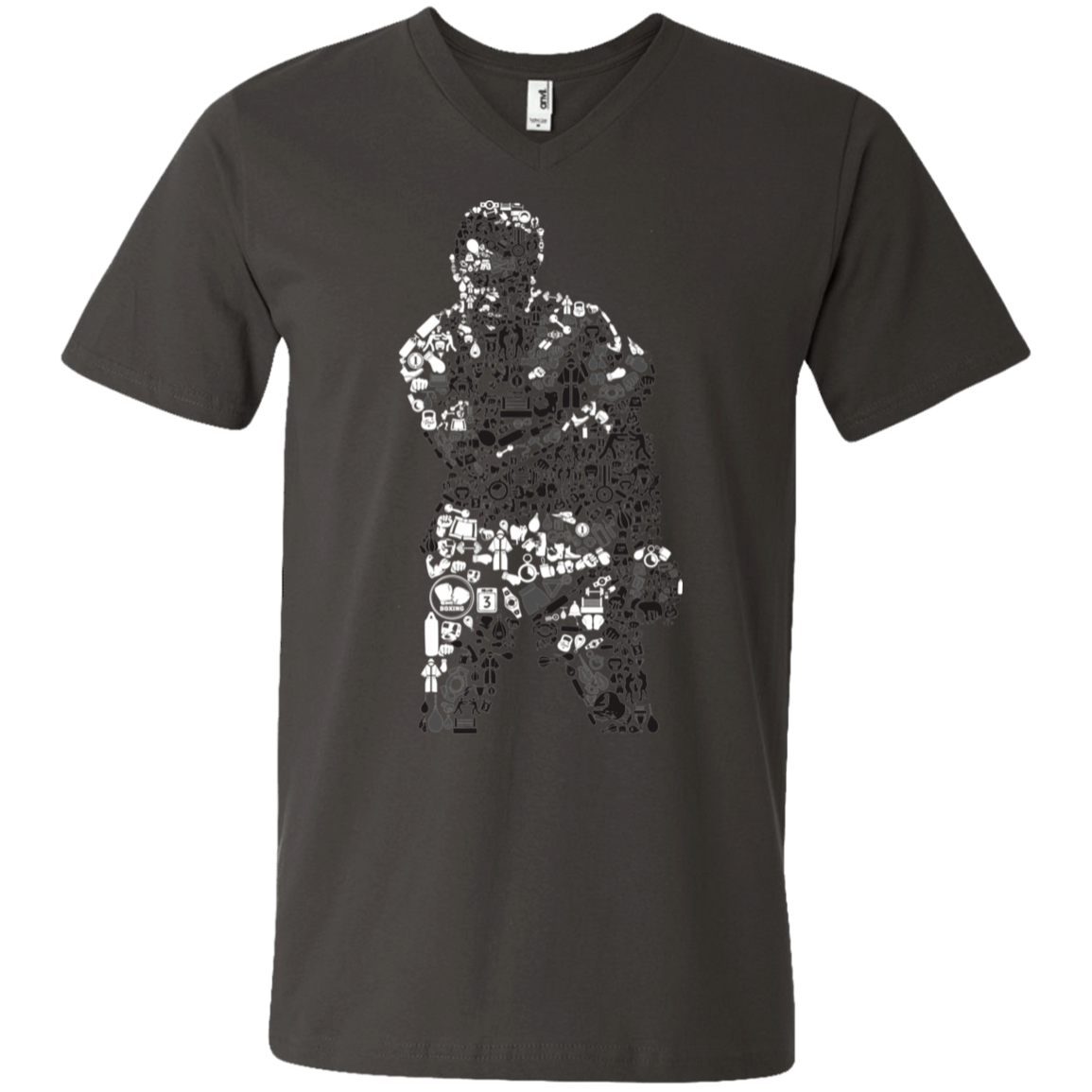 "ALI" Men's Printed V-Neck T-Shirt