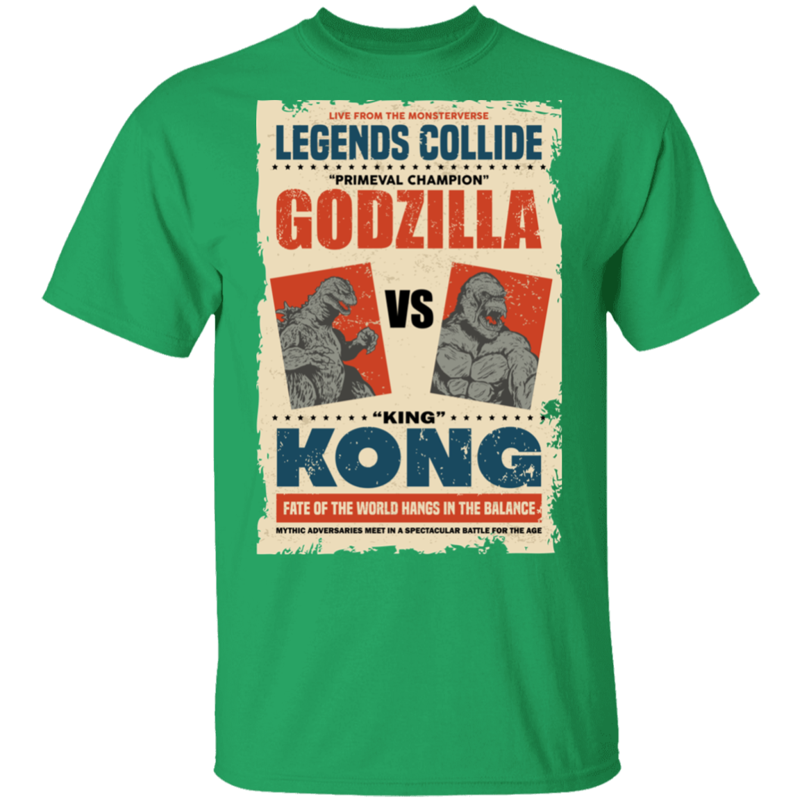 "GODZILLA VS KONG" 5.3 oz. T-Shirt