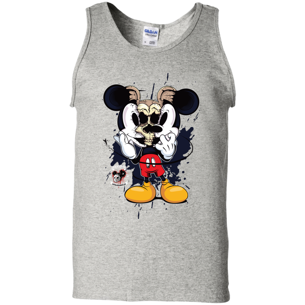 "SKULL MICKEY" 100% Cotton Tank Top