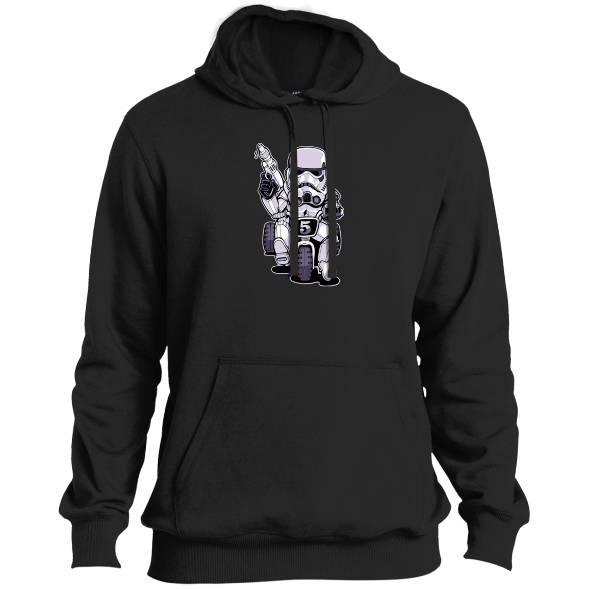 "TOOPER ON A BIKE" Mens Tall Pullover Hoodie