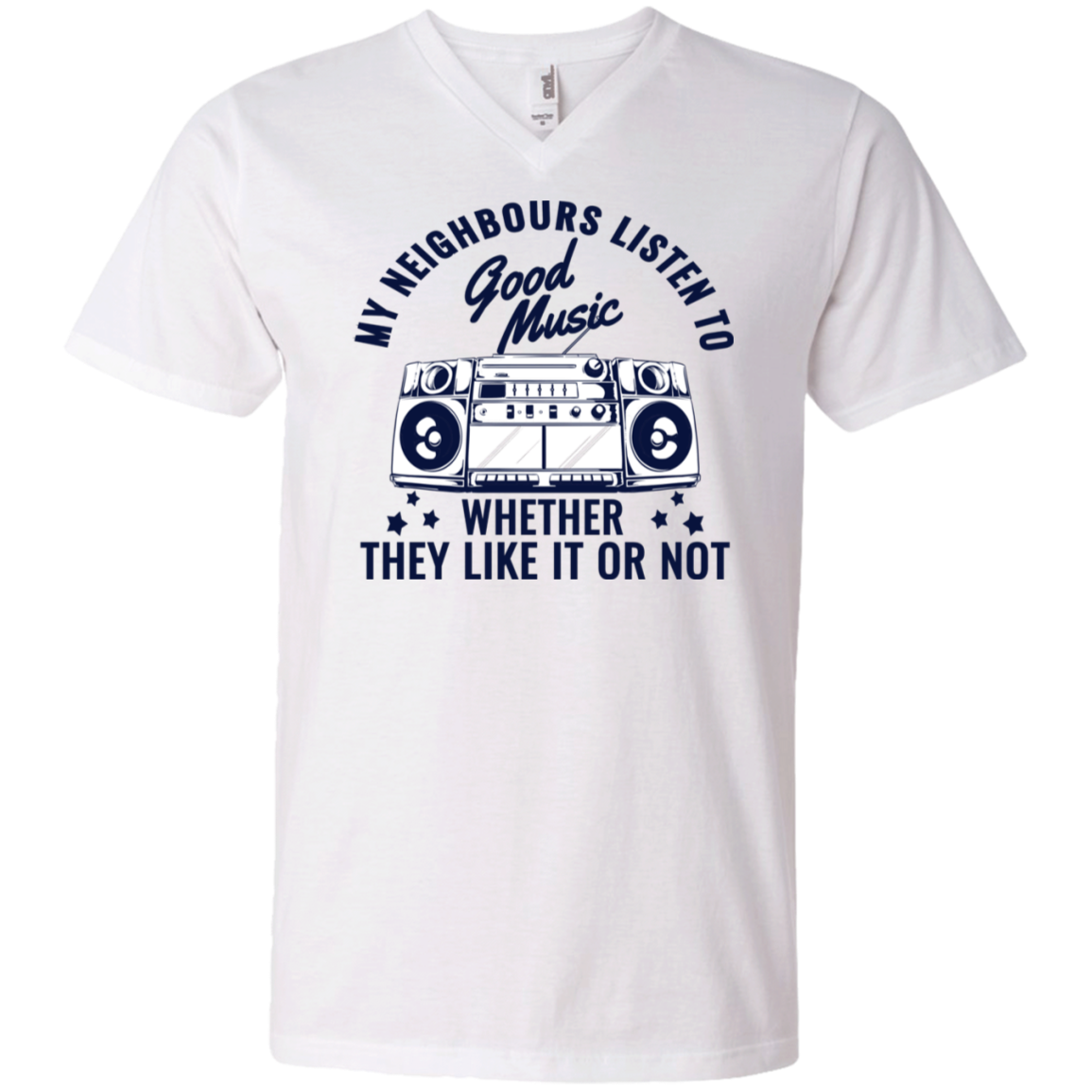 "THEY LIKE IT OR NOT" Men's Printed V-Neck T-Shirt