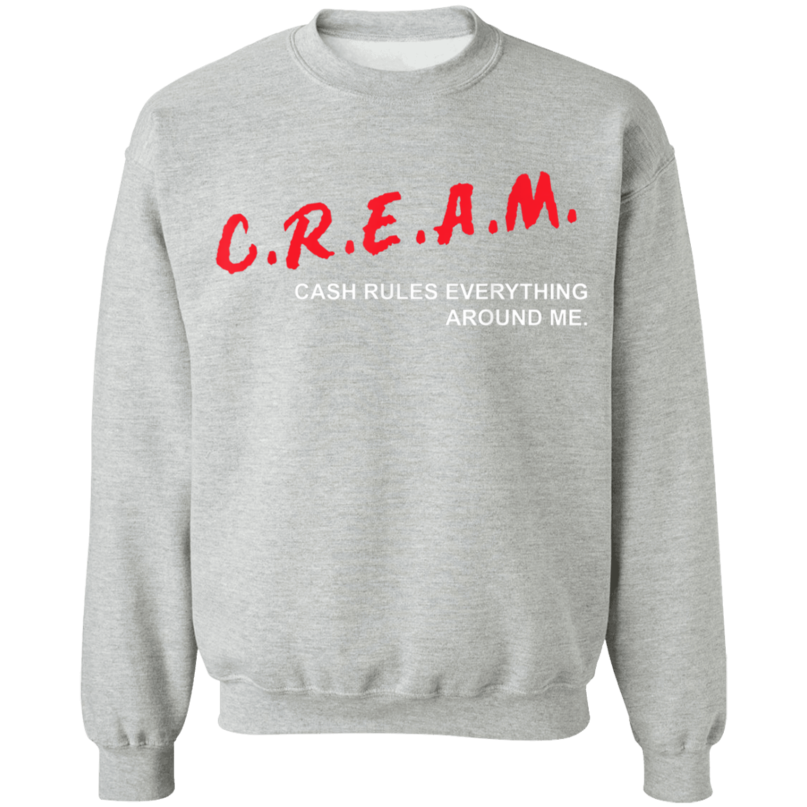 "CREAM" Crewneck Pullover Sweatshirt