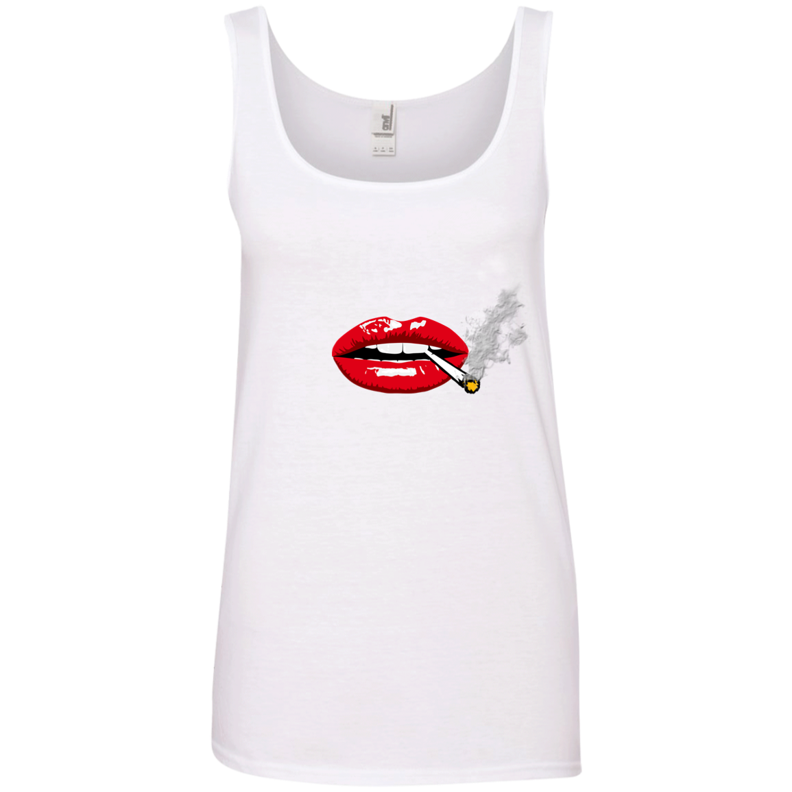 "SEXY LIPS" Ladies' 100% Ringspun Cotton Tank Top