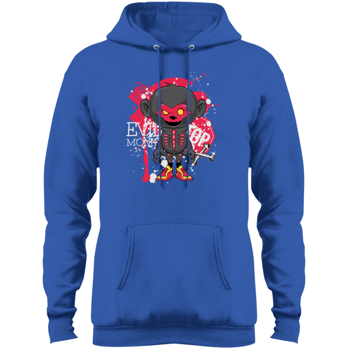 "EVIL MONKEY" Core Fleece Pullover Hoodie