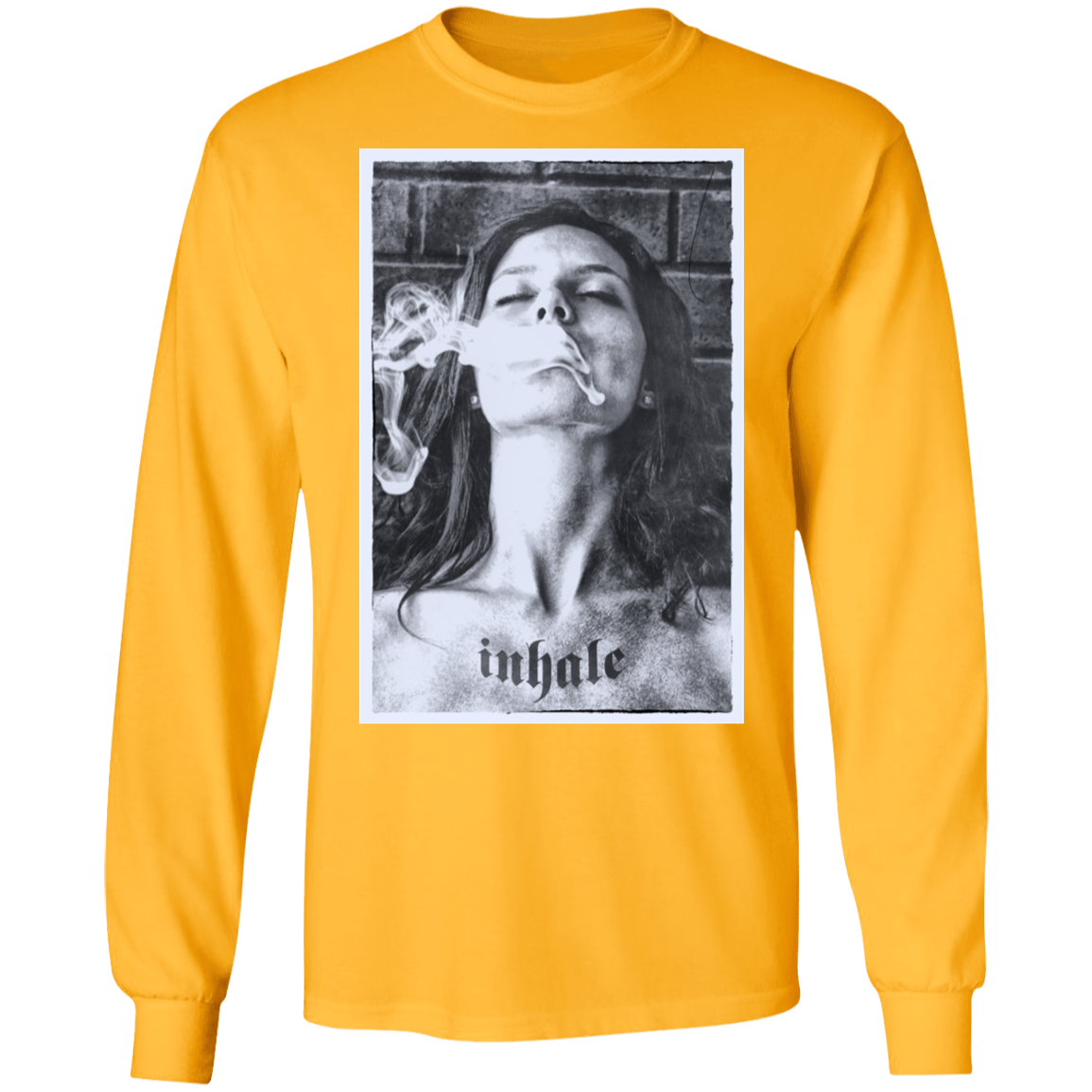 "INHALE" LS Ultra Cotton T-Shirt