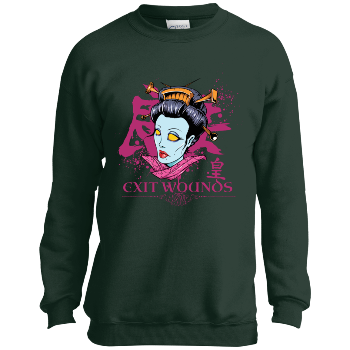 "EXIT WOUNDS" Youth Crewneck Sweatshirt