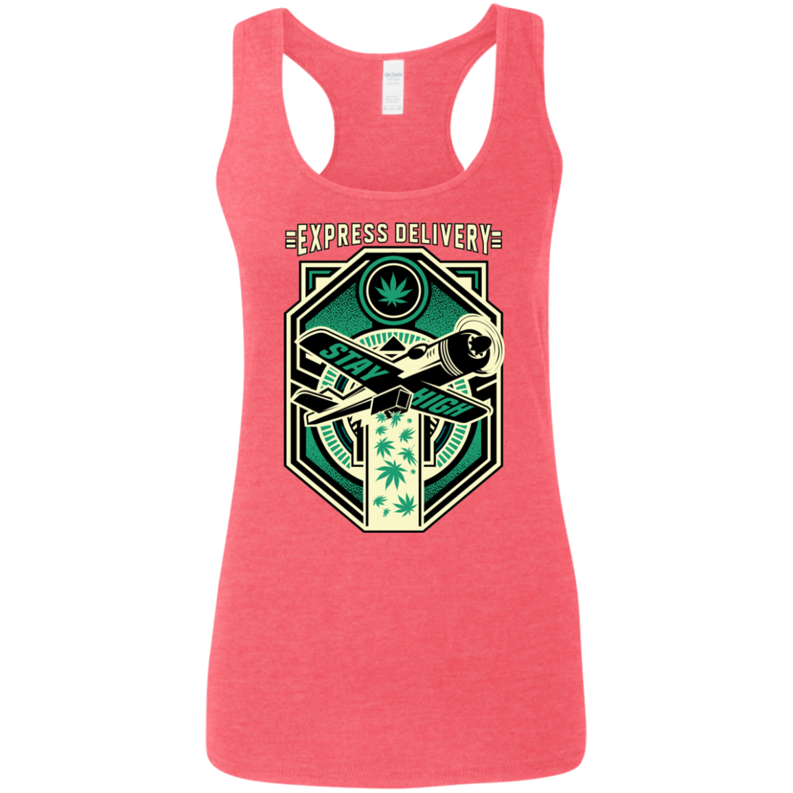 "EXPRESS DELIVERY" Ladies' Softstyle Racerback Tank