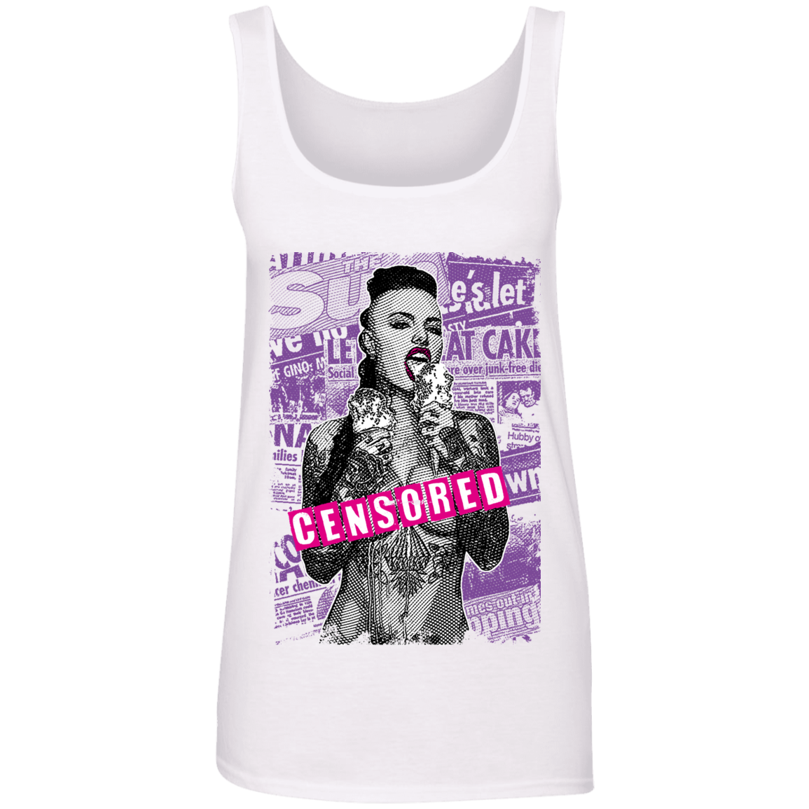 "CENSORED" Ladies' 100% Ringspun Cotton Tank Top