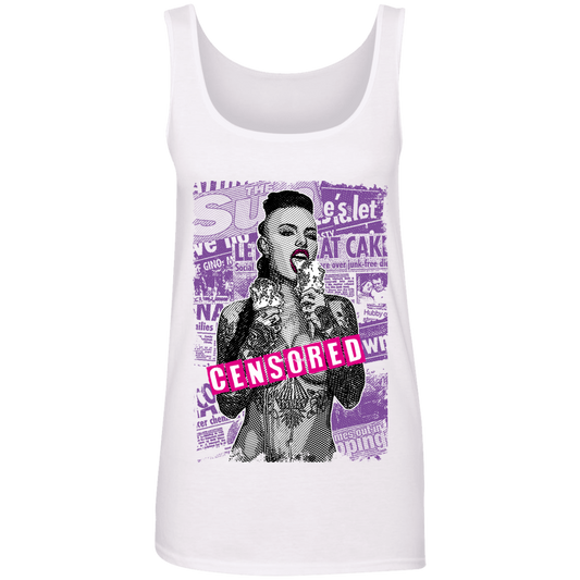 "CENSORED" Ladies' 100% Ringspun Cotton Tank Top