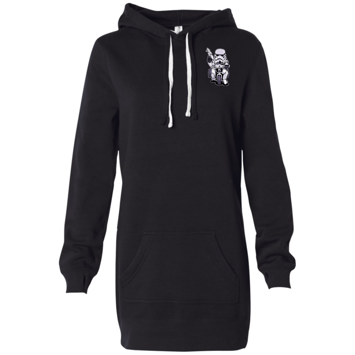 "TOOPER ON A BIKE" Women's Hooded Pullover Dress