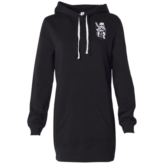 "TOOPER ON A BIKE" Women's Hooded Pullover Dress