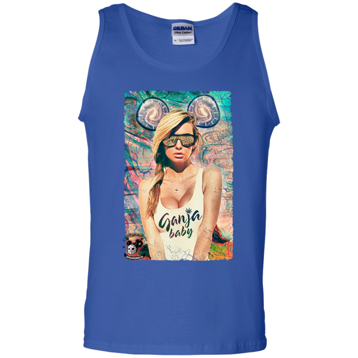 "GANJA BABY" 100% Cotton Tank Top