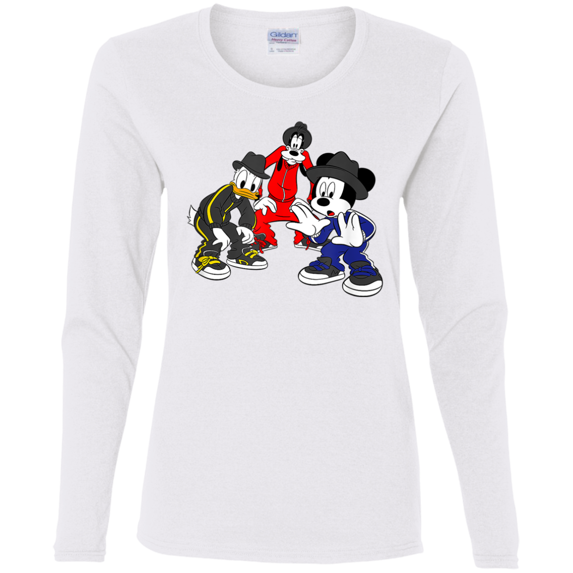 "CARTOON CYPHA" Ladies' Cotton LS T-Shirt