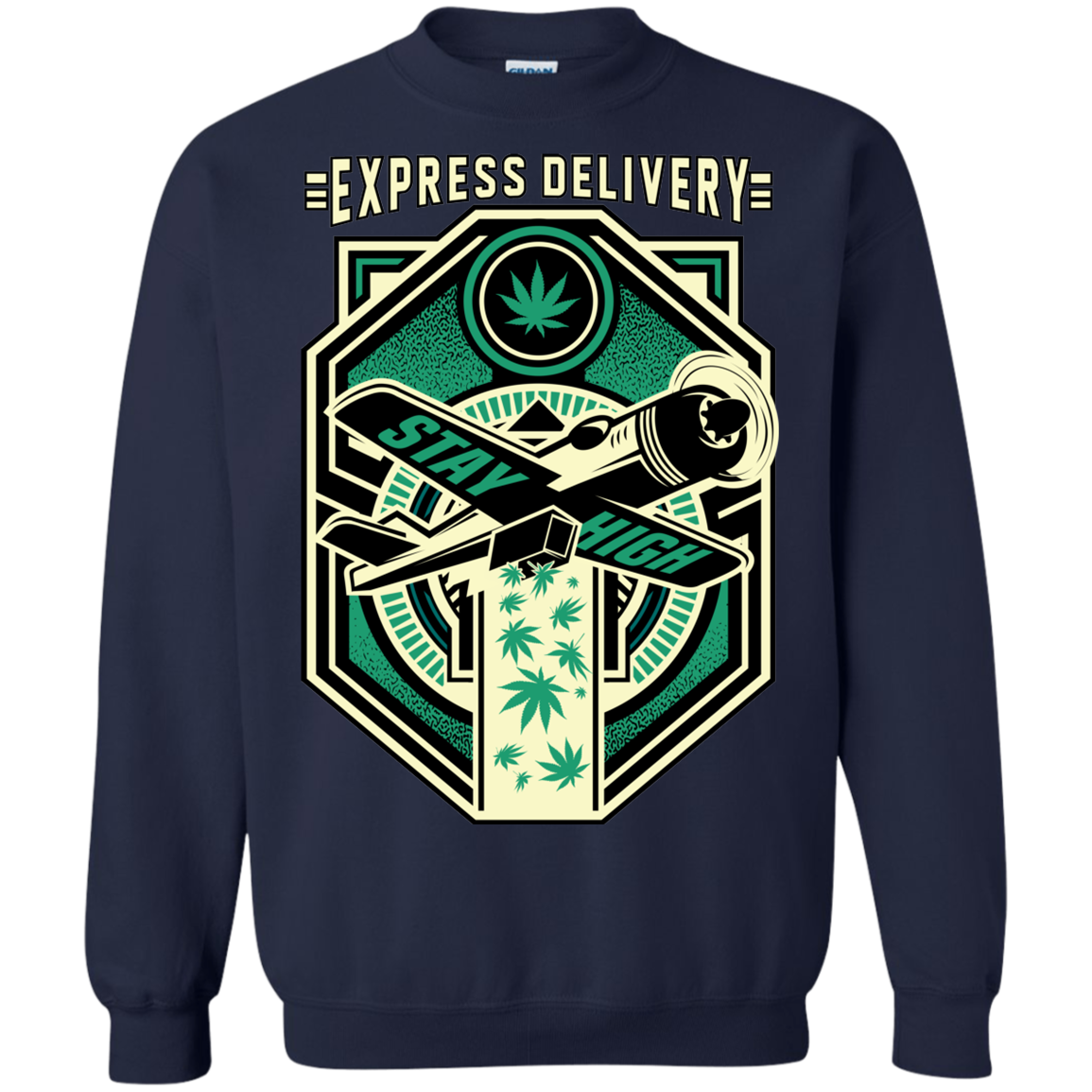 "EXPRESS DELIVERY" Crewneck Pullover Sweatshirt  8 oz.