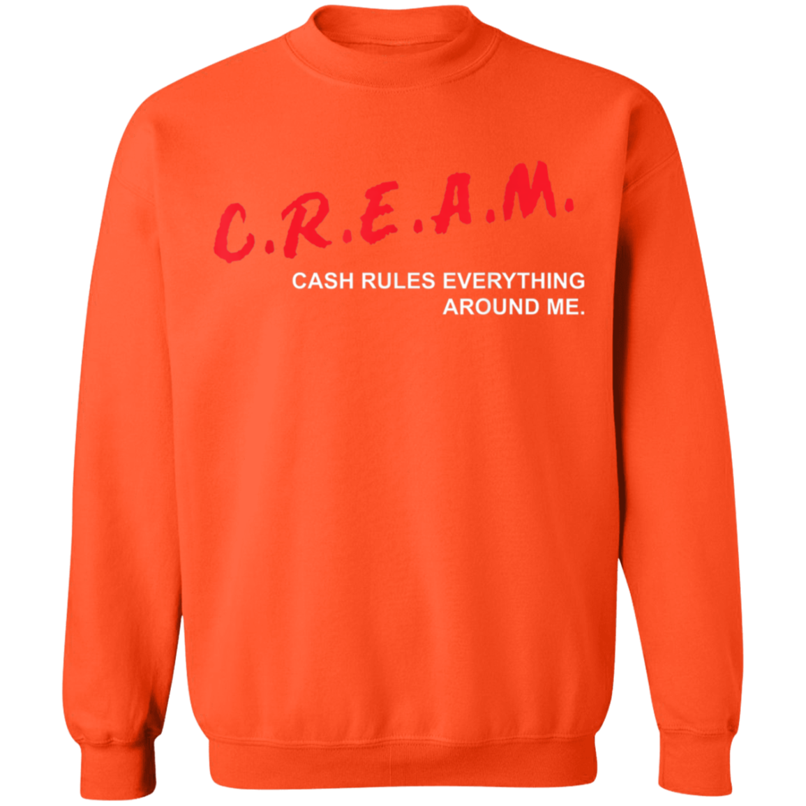 "CREAM" Crewneck Pullover Sweatshirt