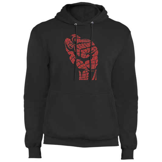 "NEVER GIVE UP" Core Fleece Pullover Hoodie