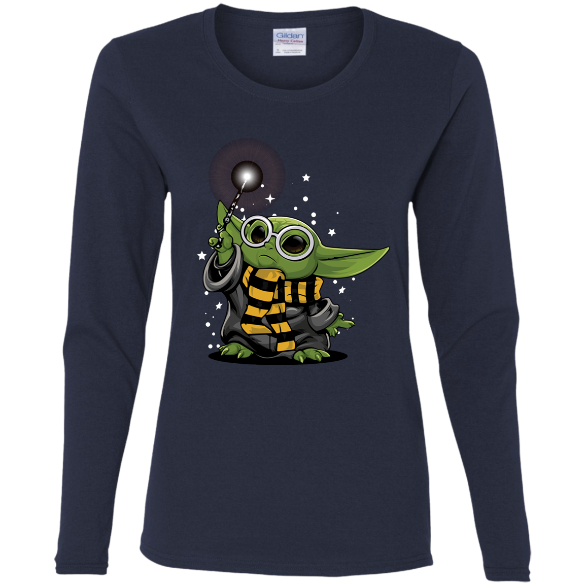 "YODA POTTER" Ladies' Cotton LS T-Shirt