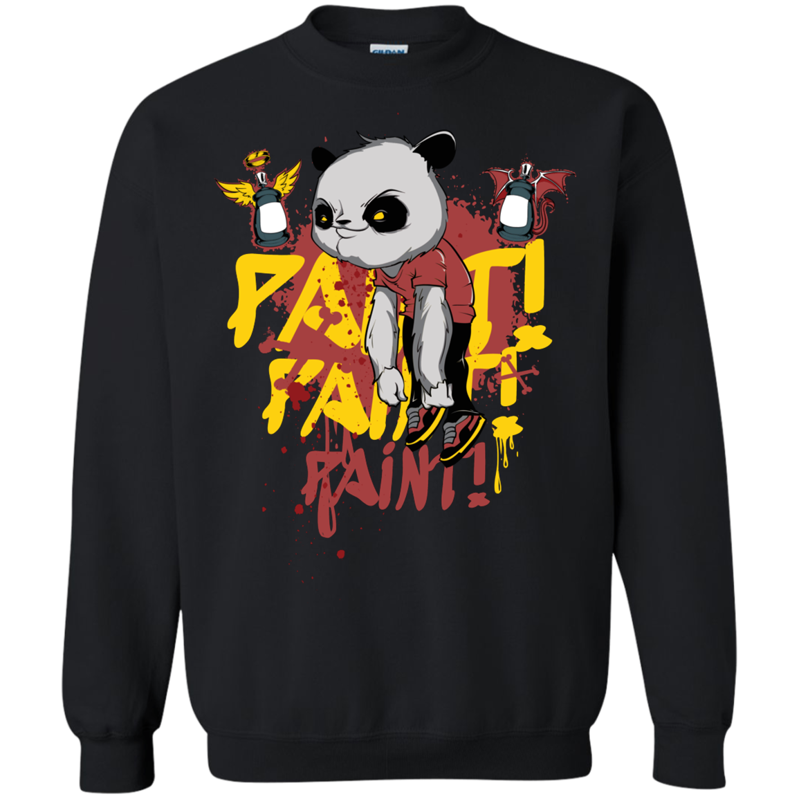 "PAINT PAINT PAINT" Crewneck Pullover Sweatshirt  8 oz.