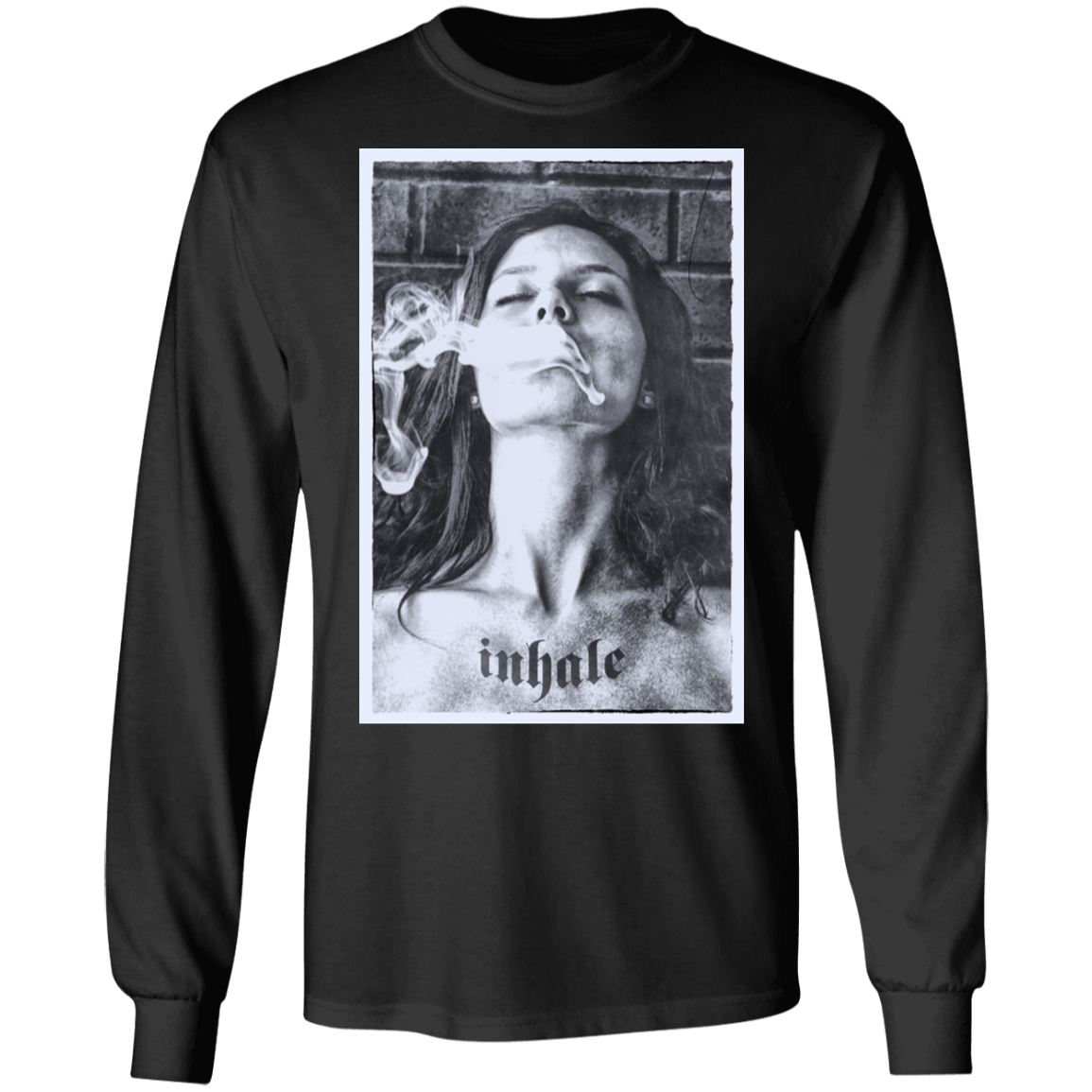 "INHALE" LS Ultra Cotton T-Shirt