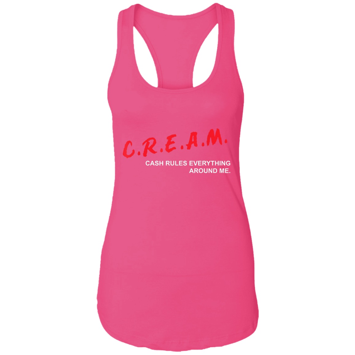 "CREAM" Ladies Ideal Racerback Tank