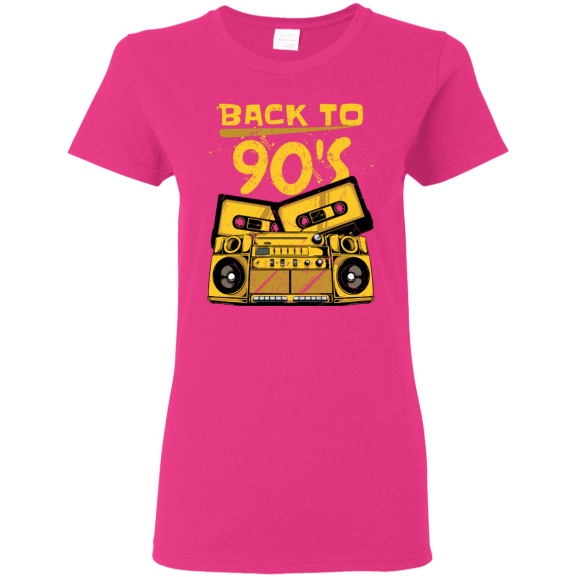 "BACK TO 90'S" Ladies' 5.3 oz. T-Shirt