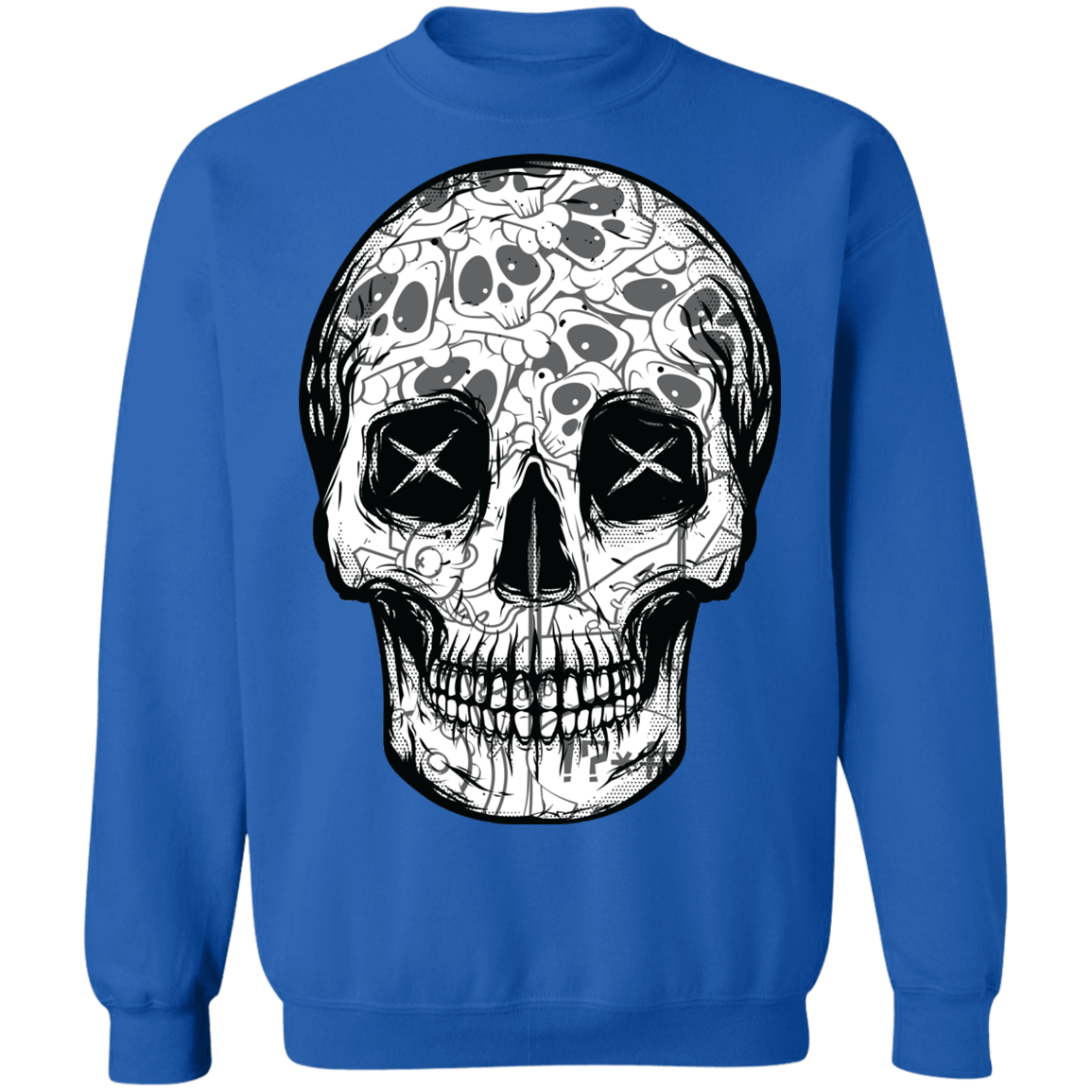 "SKULL HEADS" Crewneck Pullover Sweatshirt  8 oz.