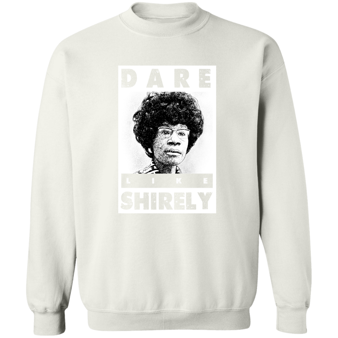 "LIKE SHIRELY" Crewneck Pullover Sweatshirt