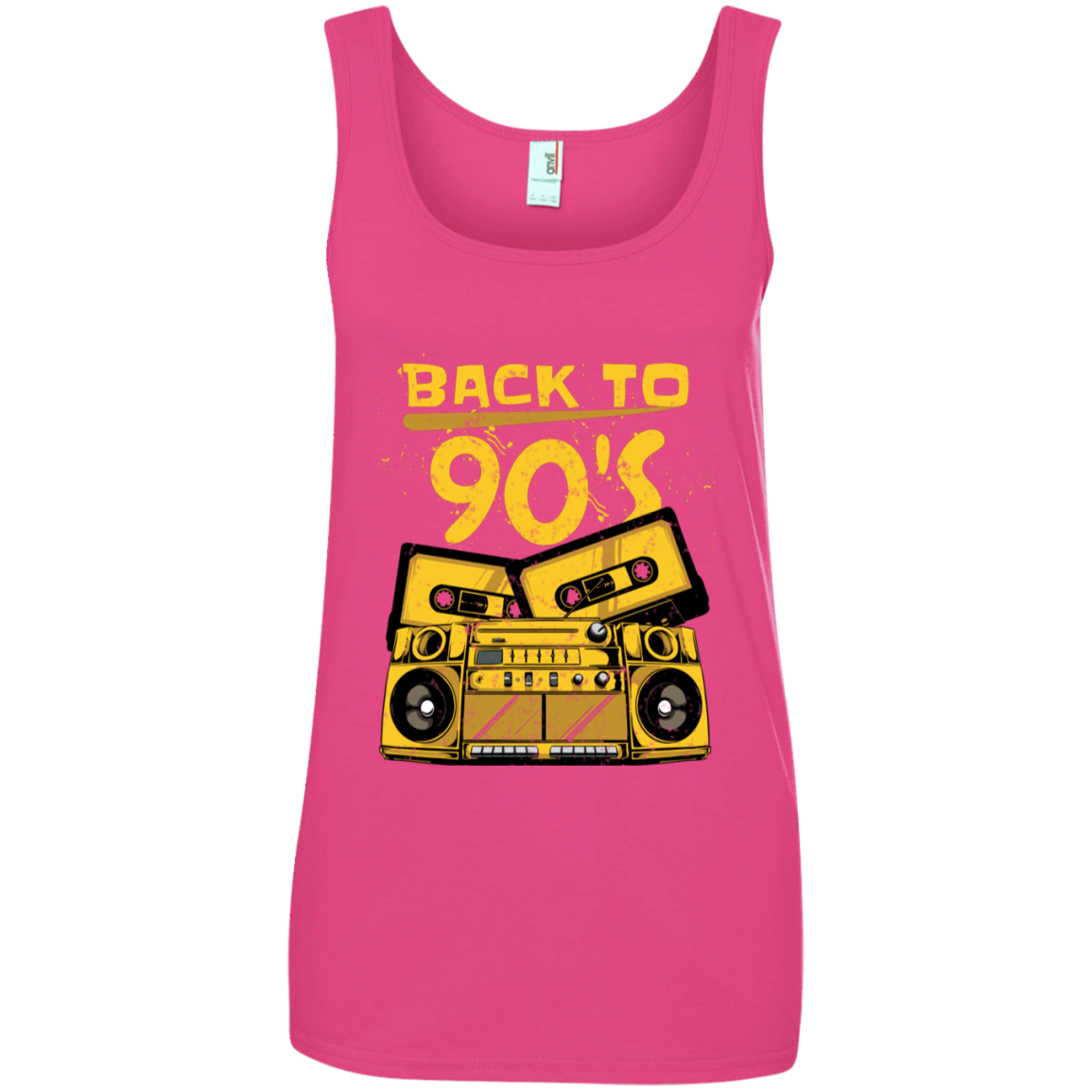 "BACK TO 90'S" Ladies' 100% Ringspun Cotton Tank Top