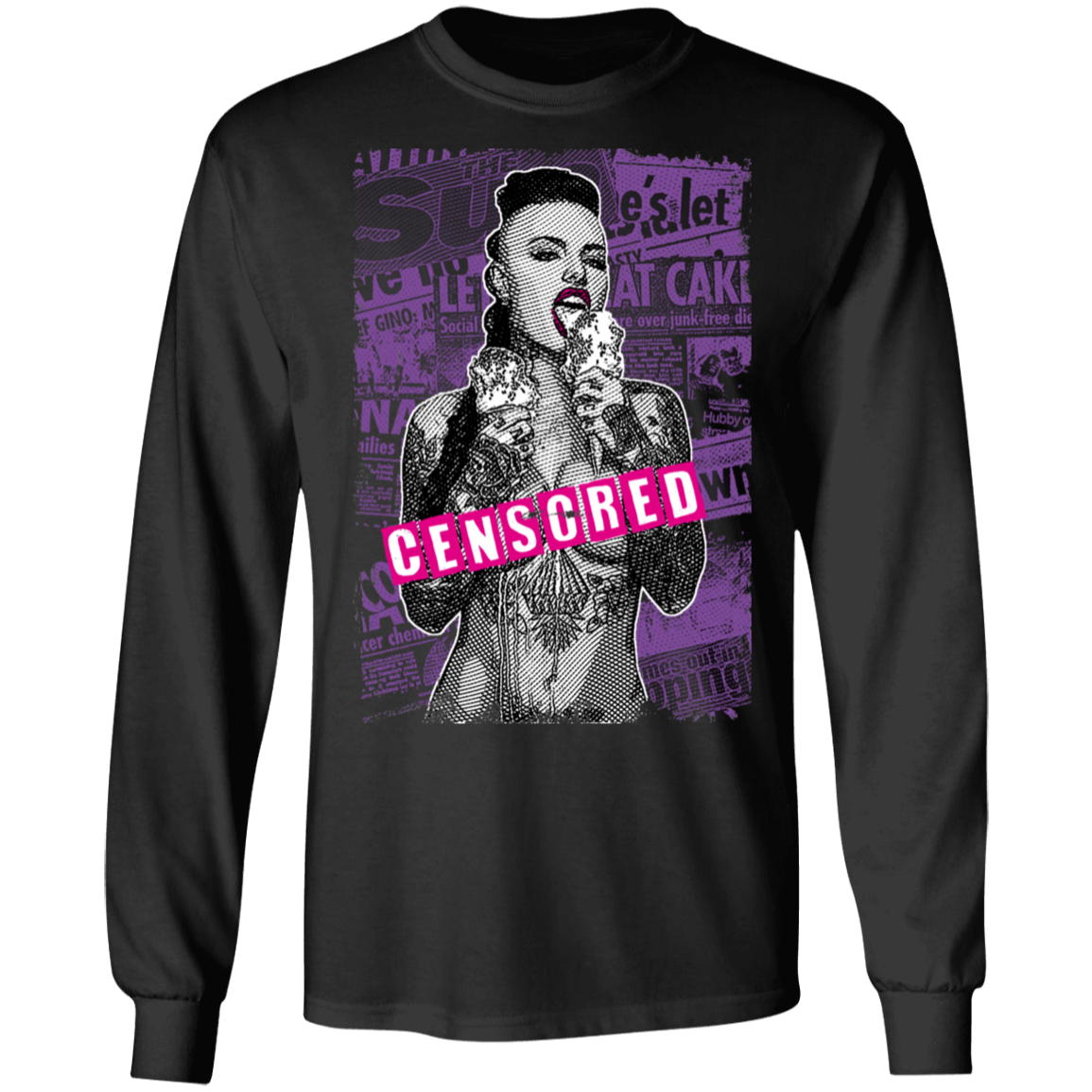 "CENSORED" LS Ultra Cotton T-Shirt