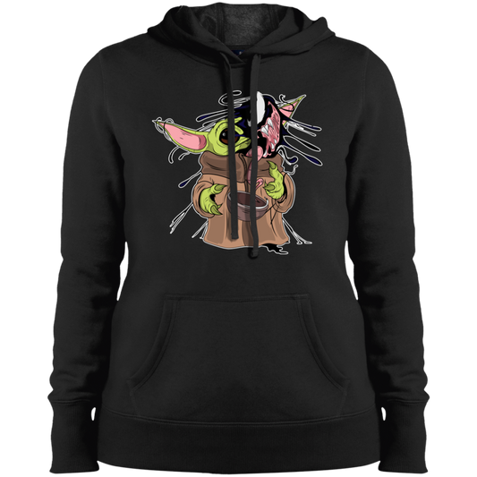 "BABY YODA VENOM" Ladies' Pullover Hooded Sweatshirt