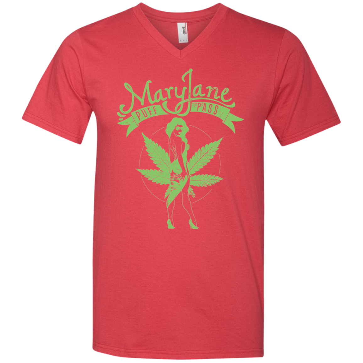 "MARY JANE" Men's Printed V-Neck T-Shirt