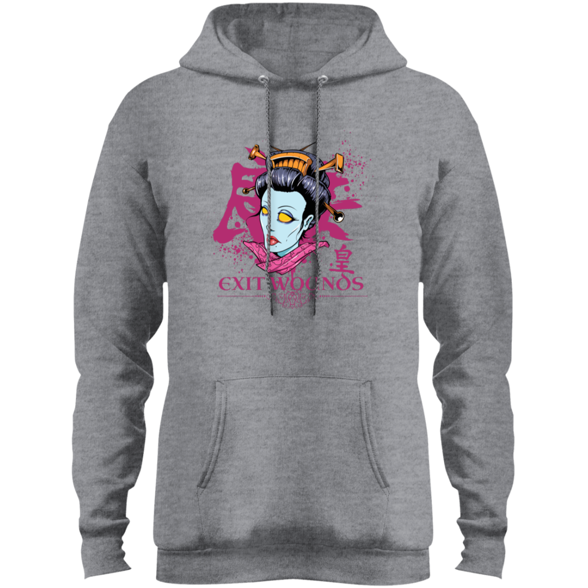 "EXIT WOUNDS" Core Fleece Pullover Hoodie