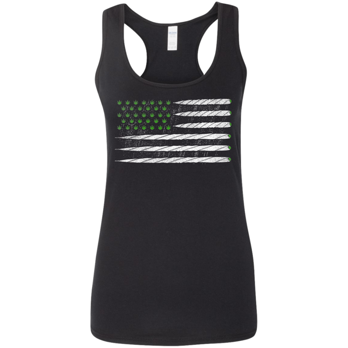 "JOINT FLAG" Ladies' Softstyle Racerback Tank