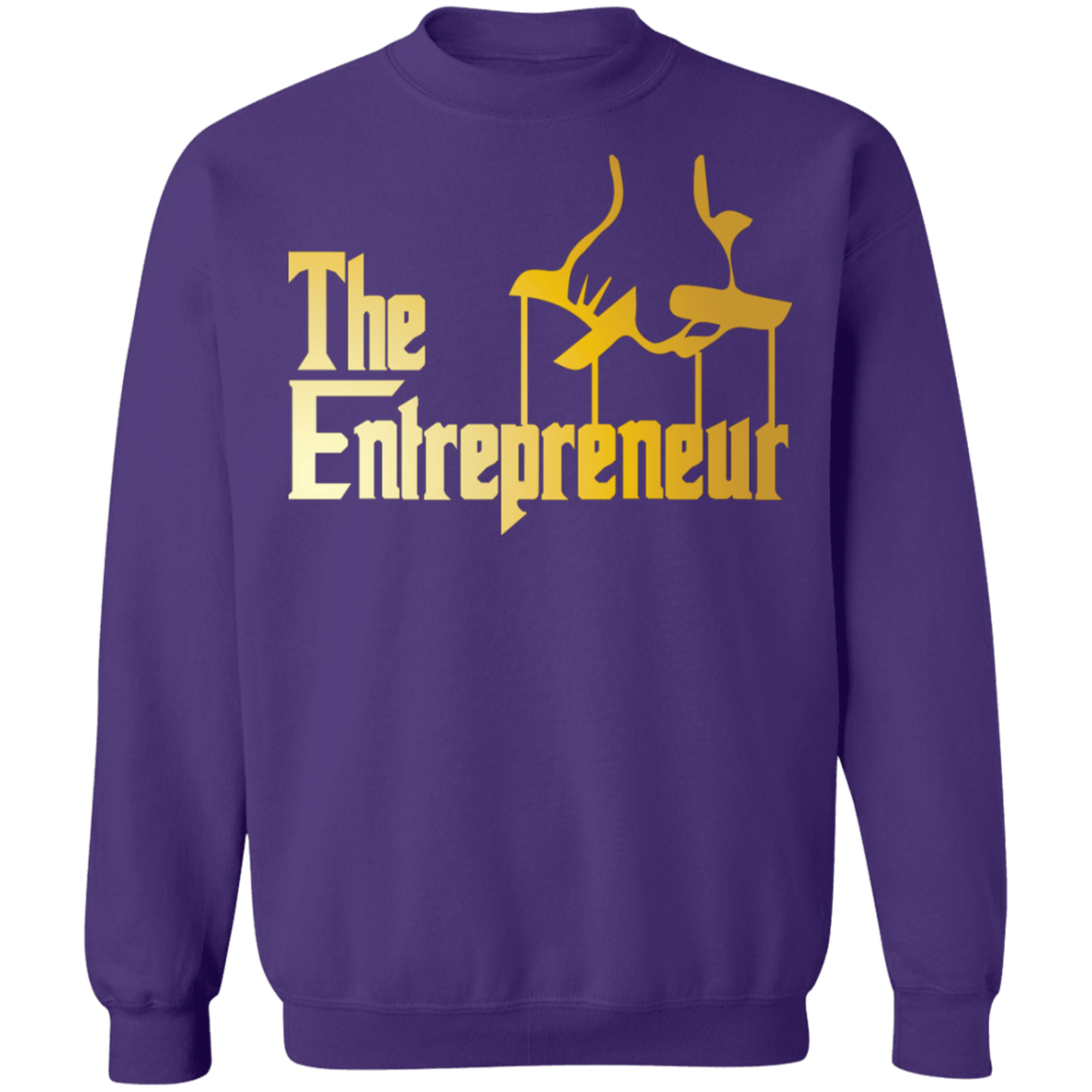 "HANDS OF AN ENTREPRENEUR" Crewneck Pullover Sweatshirt  8 oz.