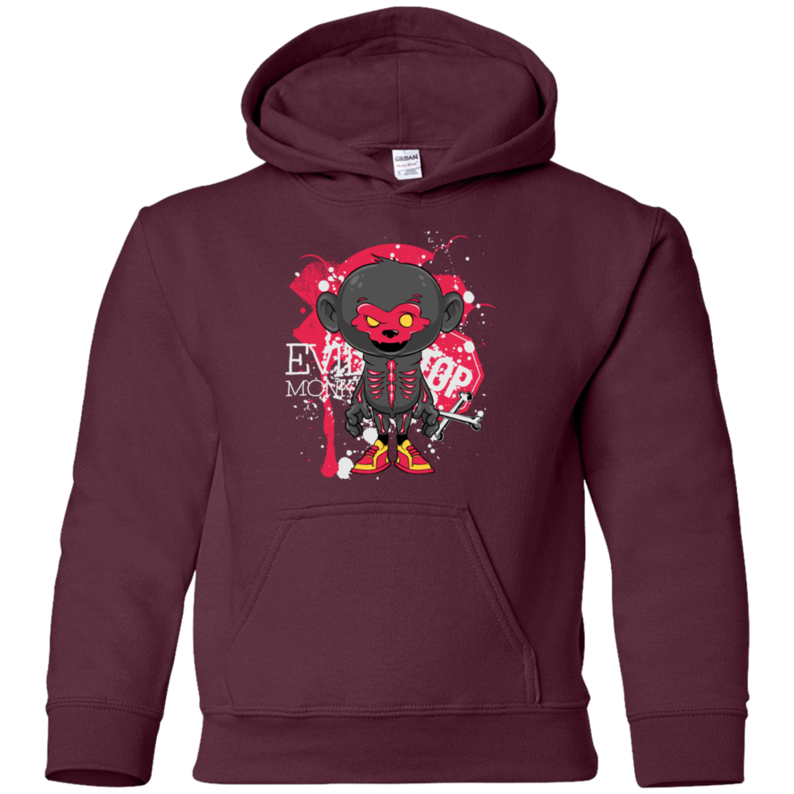 "EVIL MONKEY" Youth Pullover Hoodie