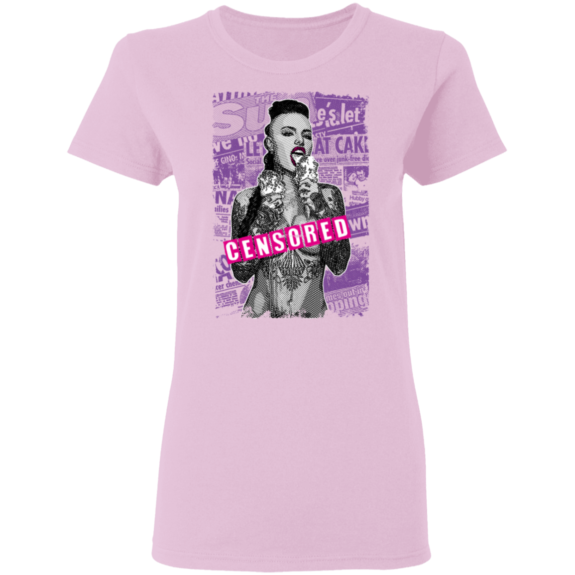 "CENSORED" Ladies' 5.3 oz. T-Shirt