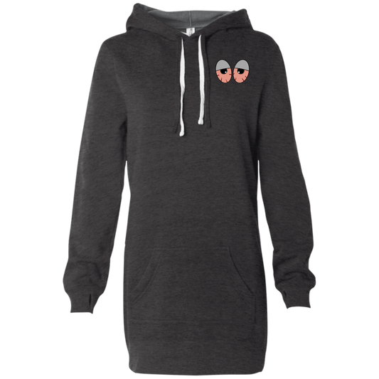 "RED EYES" Women's Hooded Pullover Dress