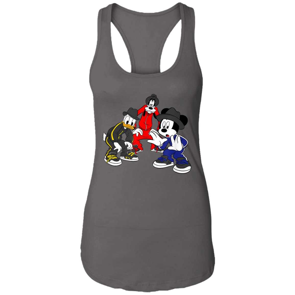 "CARTOON CYPHA" Ladies Ideal Racerback Tank