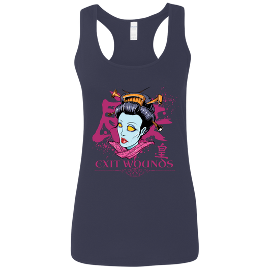 "EXIT WOUNDS" Ladies' Softstyle Racerback Tank