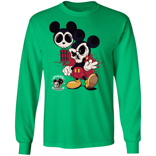 "MICKEY GO BOOM" LS Ultra Cotton T-Shirt