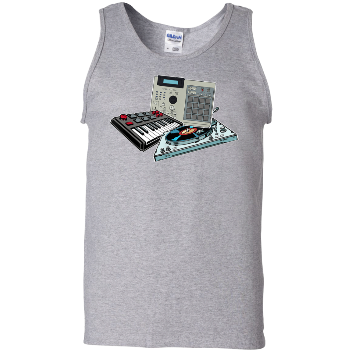 "DRUM MACHINE" 100% Cotton Tank Top