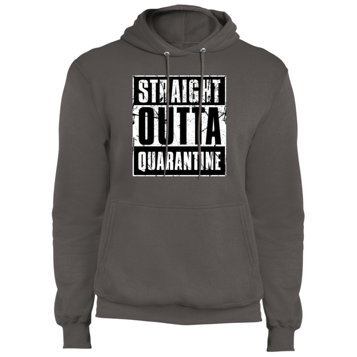 "QUARANTINE" Core Fleece Pullover Hoodie