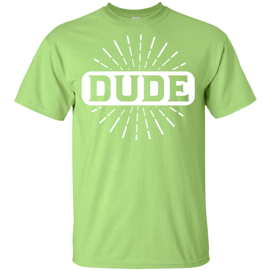 "DUDE" Youth Ultra Cotton T-Shirt in white print