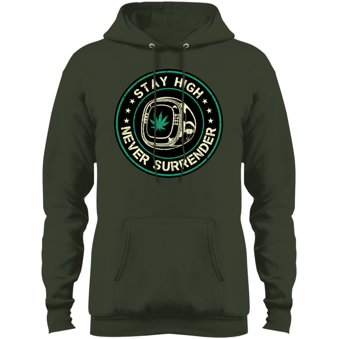 "NEVER SURRENDER" Core Fleece Pullover Hoodie