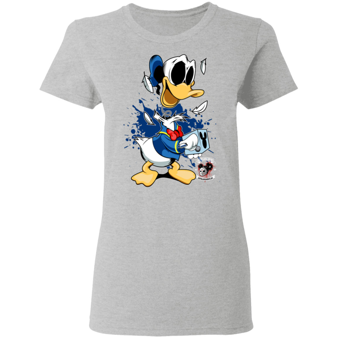 "DONALD IN A BOX" Ladies' 5.3 oz. T-Shirt