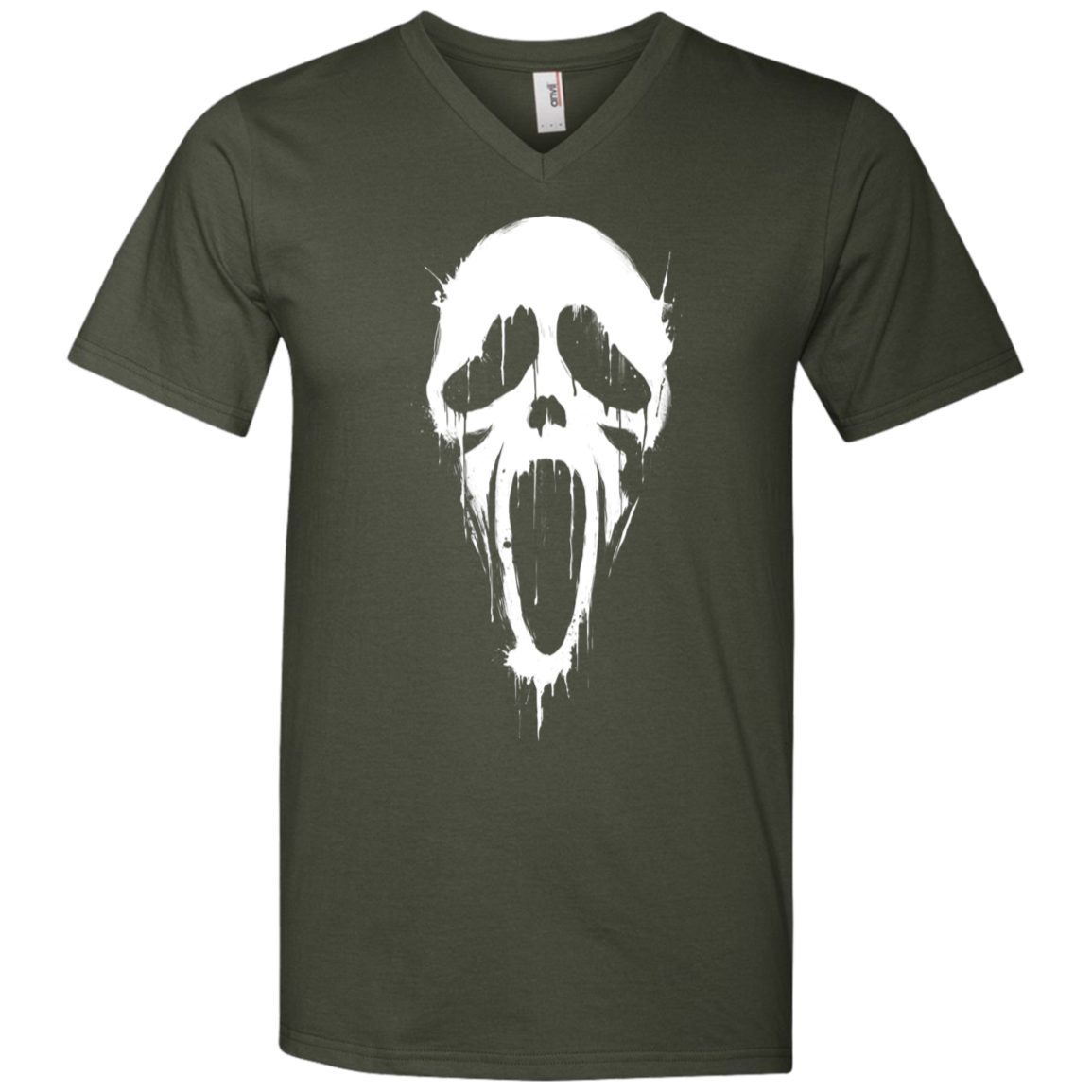 "SCREAM" Men's Printed V-Neck T-Shirt